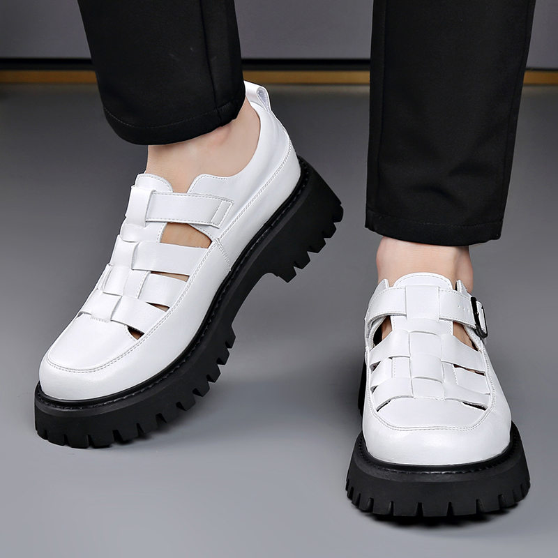Leatherwork Designs - Men's spring and summer sandals Thick