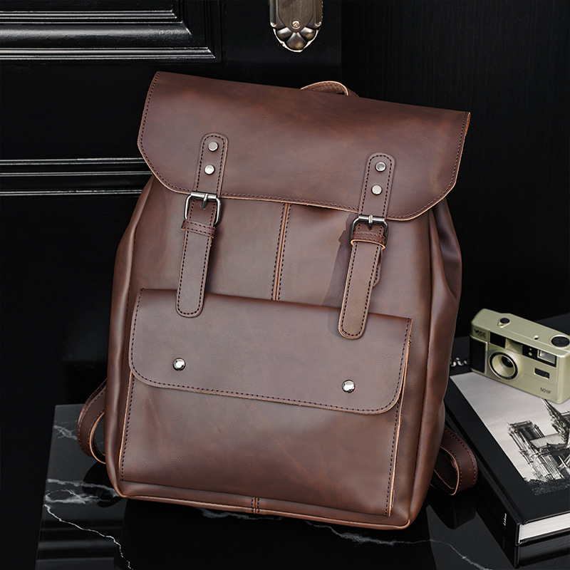 Vintage Men's Leather Backpack - đánh giá và giá Leather Work Rucksack Mens